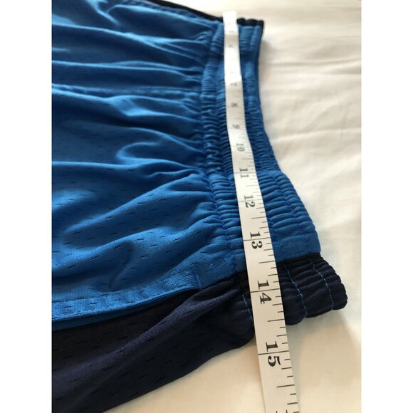 Nike Mens Mesh Athletic Shorts M Blue & Navy Basketball Workout Gym Athleisure - Picture 8 of 10